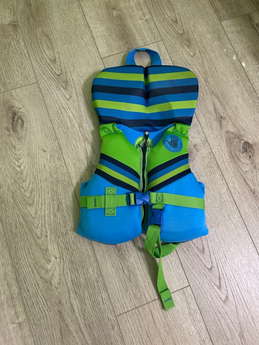 Body Glove Blue and Lime Infant Life Vest